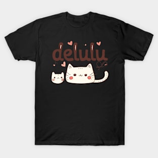 Delulu Kawaii Cats T-Shirt